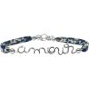 Bracelet cordon liberty Amour argent (personnalisable) - Padam Padam