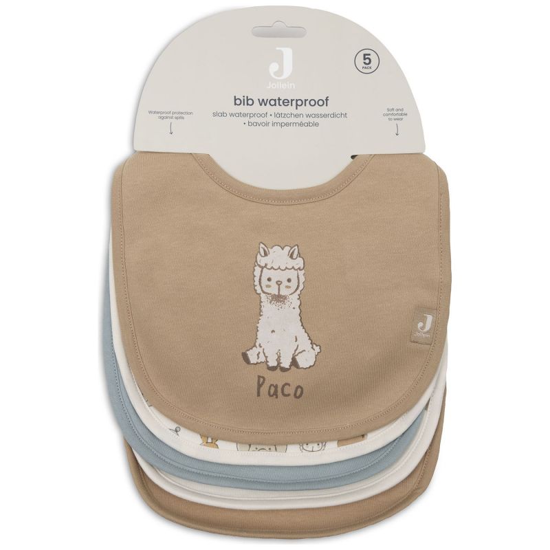 Lot de 5 bavoirs imperméables Jollies Jollein Packaging 8