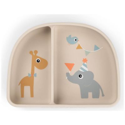 Bol à compartiments ventouse Celebration Sable Done by Deer