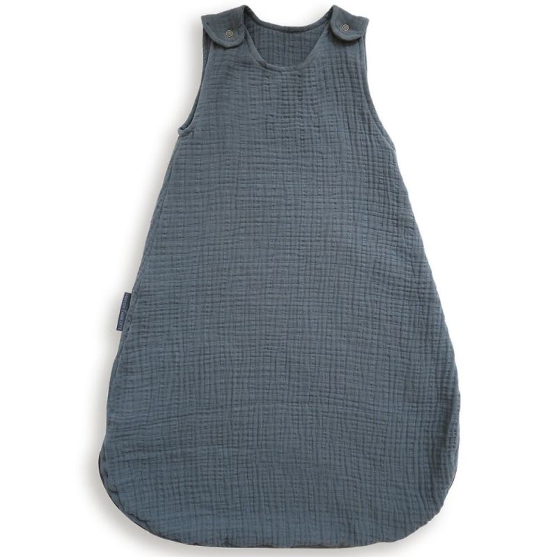 Gigoteuse gaze de coton été TOG 0,5 Uni bleu prestique (0-6 mois) Maison Charlotte