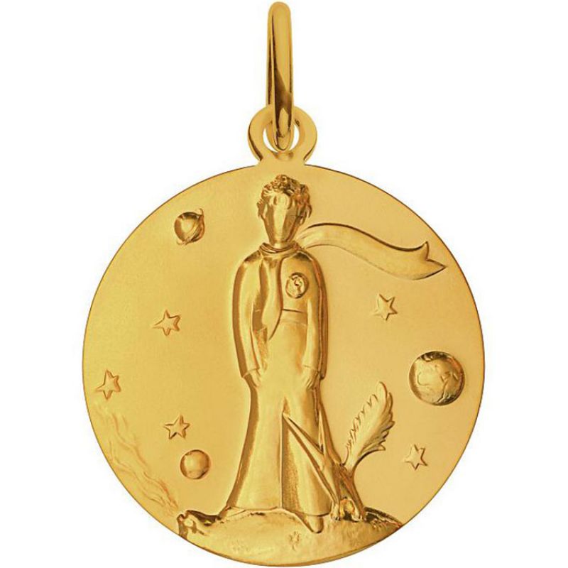 Médaille Le Petit Prince par Renée Mayot 18 mm (or jaune 750°) Monnaie de Paris