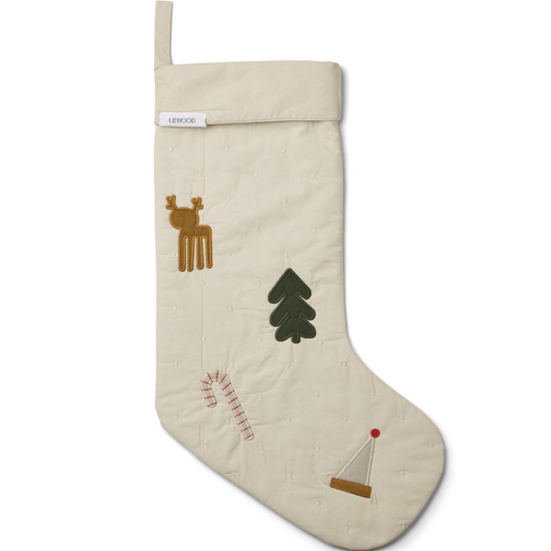 Chaussette de Noël Basil Holiday Sandy mix Liewood