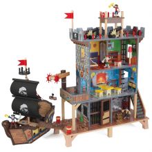 Maison à jouer forteresse et bateau pirate  par KidKraft