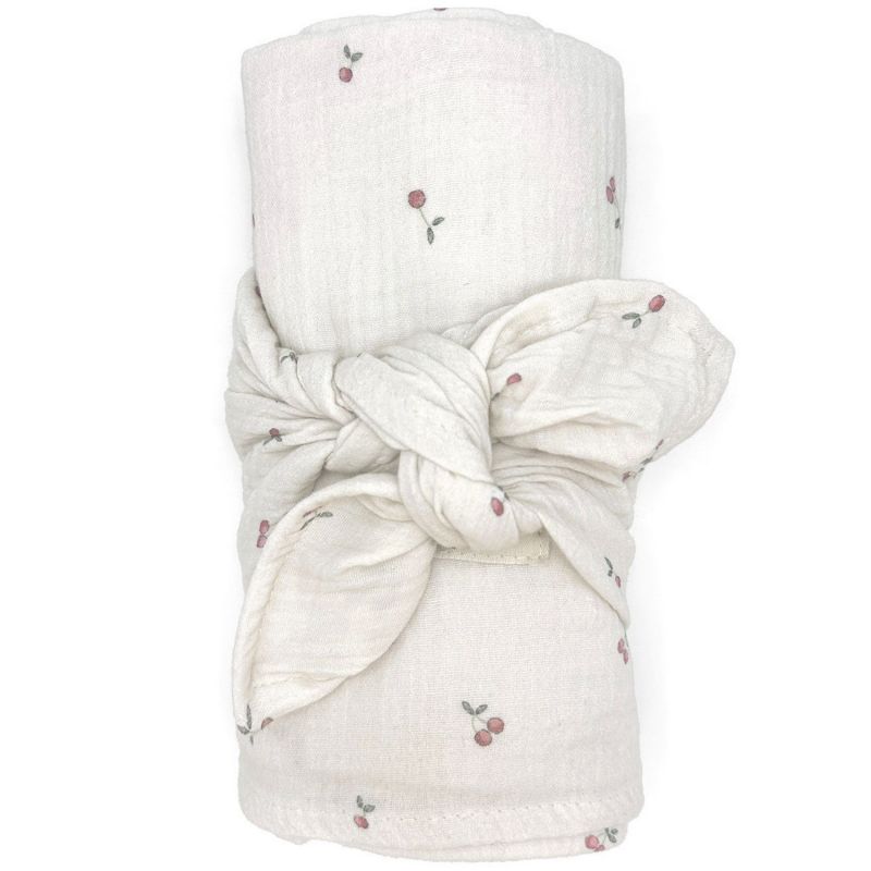 Lot de 2 langes Minimax Cherries (140 x 100 cm) Babyshower Produit 1