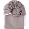 Echarpe de portage Sling sans noeud tissé en coton bio gris vintage  par NeoBulle