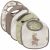 Variation Blanc, vert, marron du produit Lot de 5 bavoirs imperméables Barn Buddies de la marque Jollein