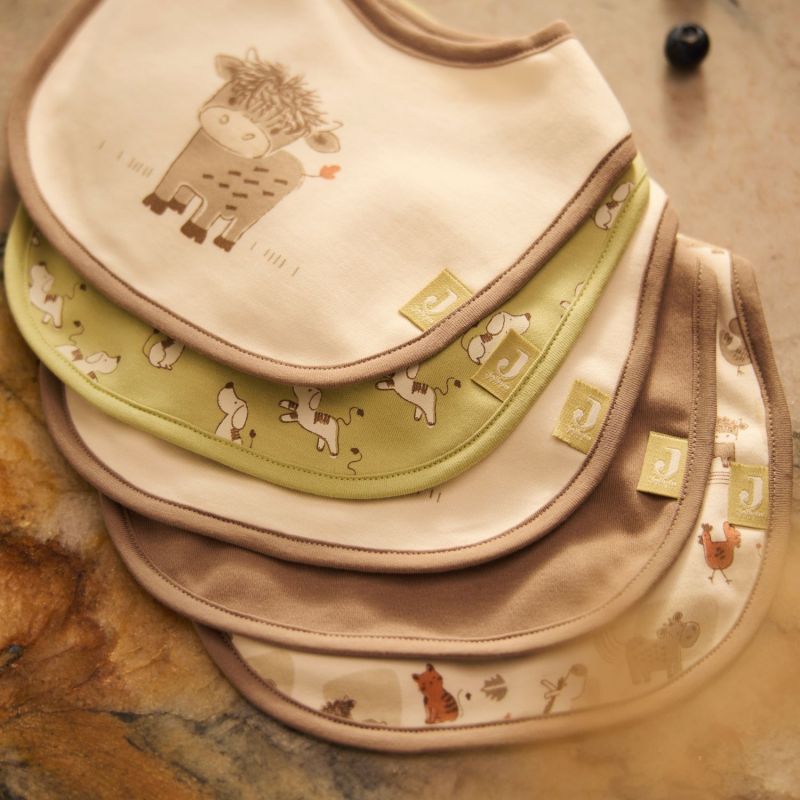 Lot de 5 bavoirs imperméables Barn Buddies Jollein Ambiance 2