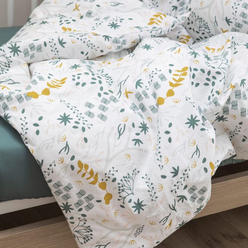 Housse de couette en coton bio Yukari Douceur Original (75 x 120 cm) Kadolis Ambiance 2