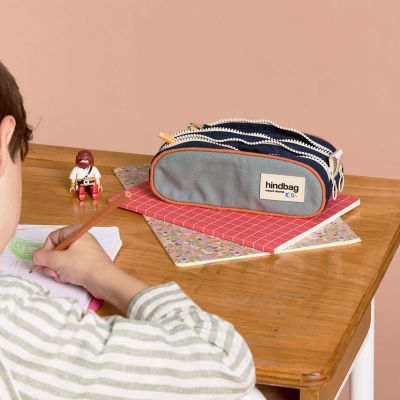 Trousse double compartiment Malo Sauge