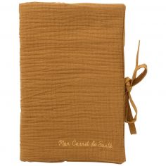 Protège-carnet de santé gaze de coton havane - BB & Co