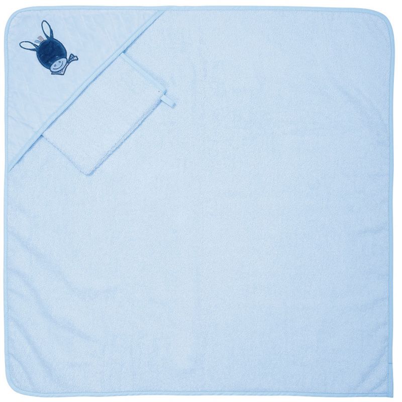 Cape de bain et gant Alex et Bibou (75 x 75 cm) Nattou