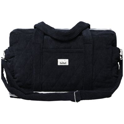 Sac à langer 24/48h Velours noir  par BEBEL