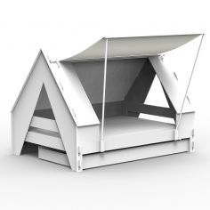 Lit enfant tente finition laquée (coloris au choix)