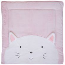 Tapis de jeu Tapidou chat rose (100 x 100 cm)  par Doudou et Compagnie