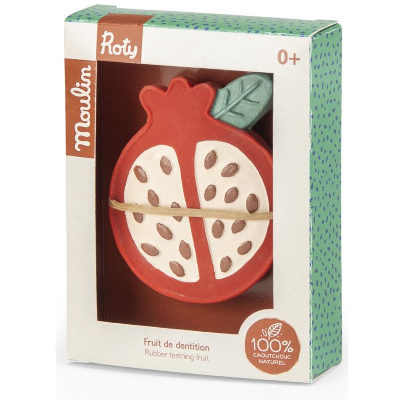 Fruit de dentition en caoutchouc naturel La forêt Mawa Moulin Roty Packaging 3