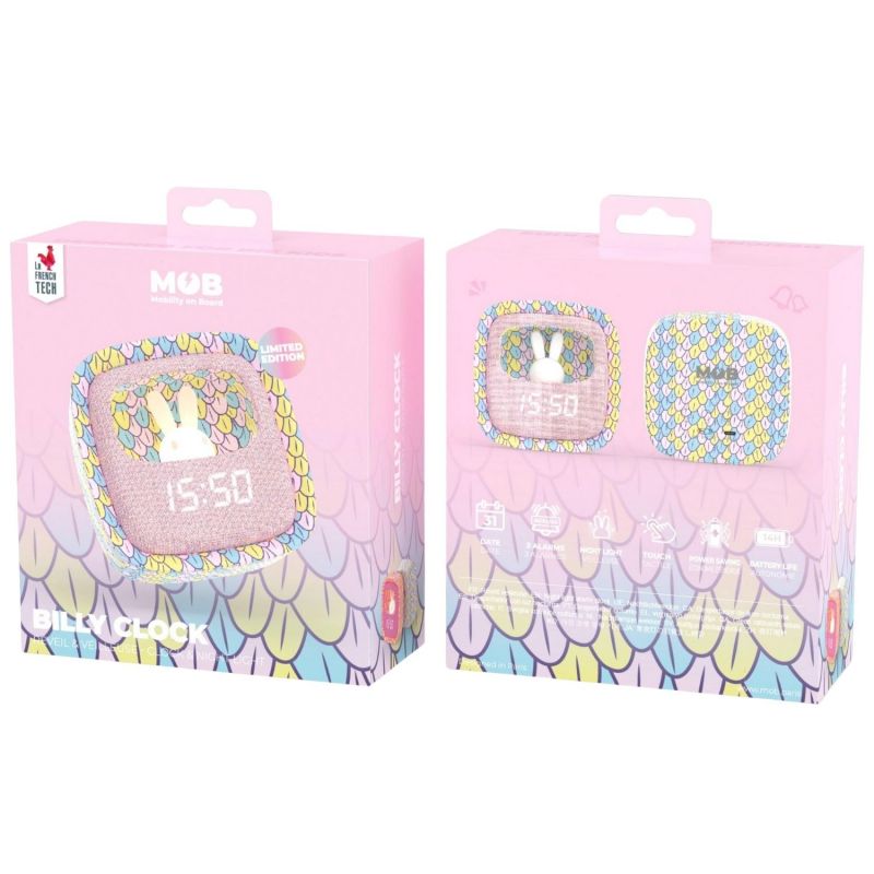 Réveil 2 en 1 Billy Clock Mermaid MOB Packaging 8