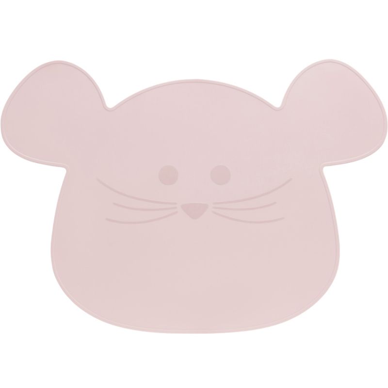 Set de table en silicone souris rose Little Chums Lässig