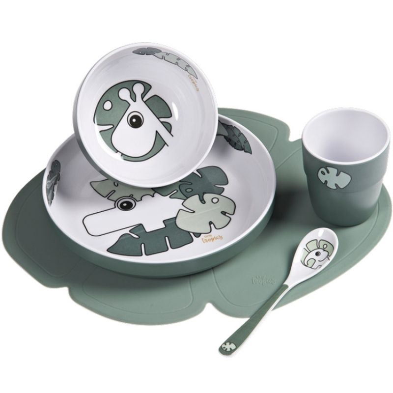 Coffret repas Tiny tropics (5 pièces) Done by Deer