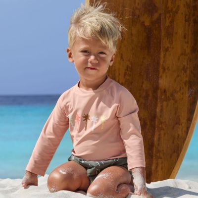 Maillot de bain couche Palmiers olive foncé (25-36 mois)