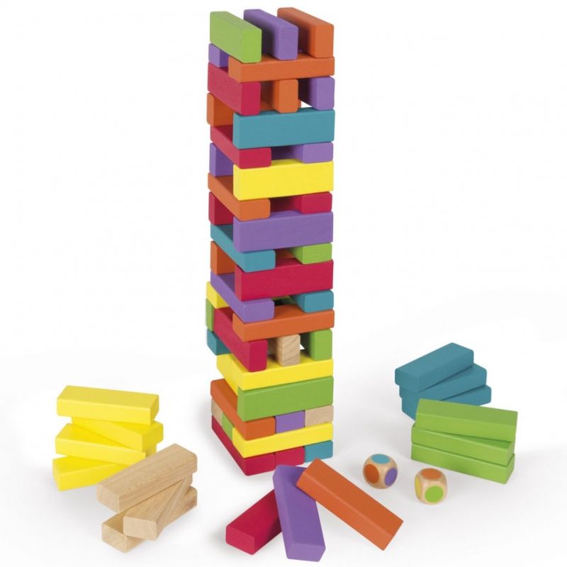 Jeu de construction Equilibloc color (60 pièces) Janod