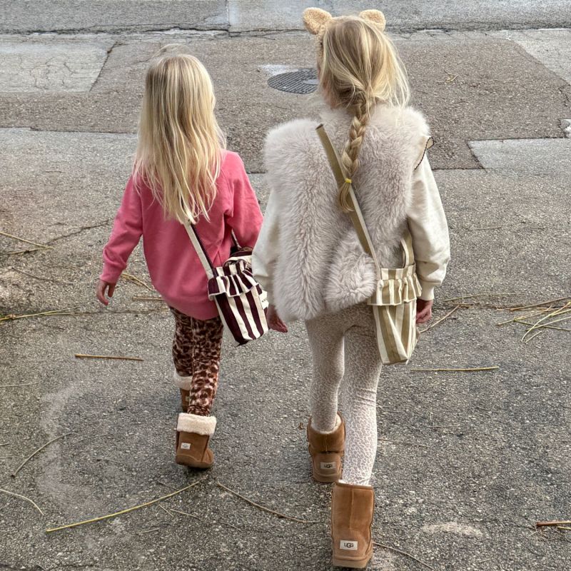 Sac bandoulière enfant Beige Stripe Wildride Ambiance 5