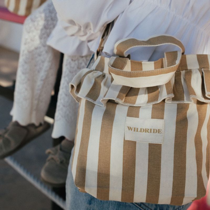 Sac bandoulière enfant Beige Stripe Wildride Ambiance 7