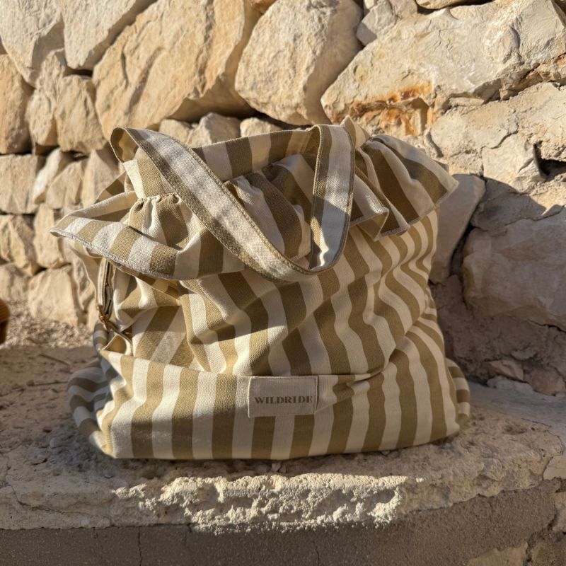 Sac bandoulière enfant Beige Stripe Wildride Ambiance 8