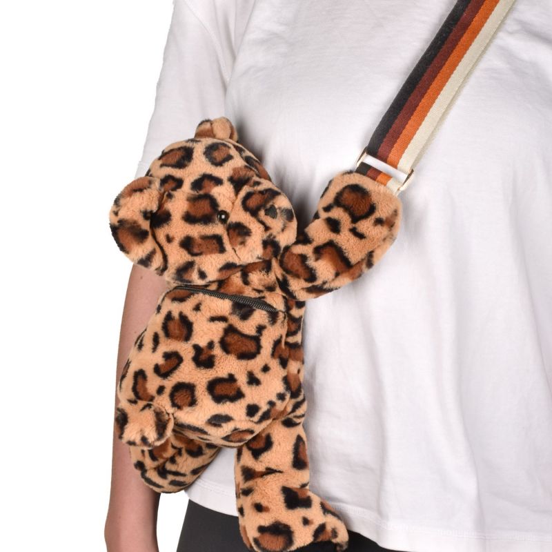 Sac bandoulière Ours léopard (30 cm) Doudou et Compagnie Ambiance 4