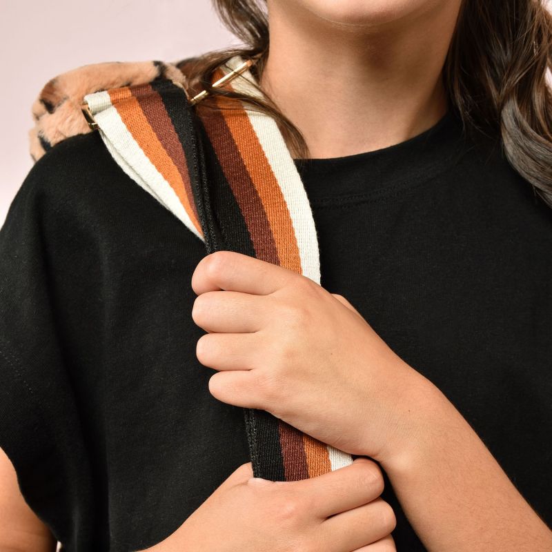 Sac bandoulière Ours léopard (30 cm) Doudou et Compagnie Ambiance 5