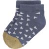 Lot de 3 paires de chaussettes bébé en coton bio bleu et curry (pointure 19-22)  par Lässig 