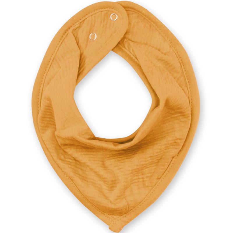 Bavoir bandana ocre jaune Bemini
