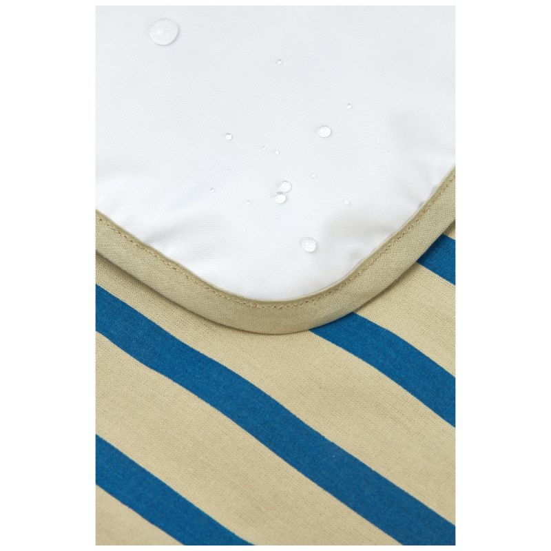 Tapis à langer Stories Édition limitée Green blue stripes Nobodinoz Produit 3