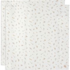 Lot de 2 maxi-langes en coton Riverside (115 x 115 cm) - Jollein