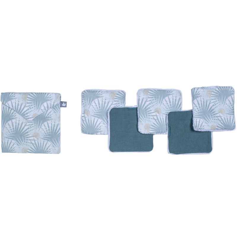Lot de 5 lingettes lavables Palm Springs (10 x 10 cm) BB & Co