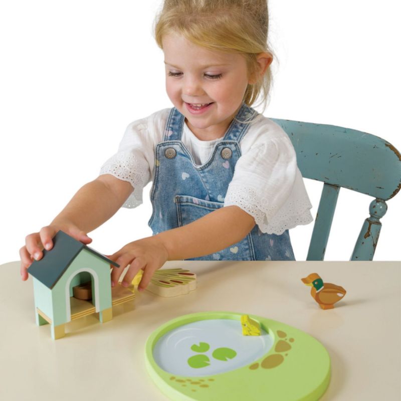 Bassin à canards en bois (18 cm) Tender Leaf Ambiance 6