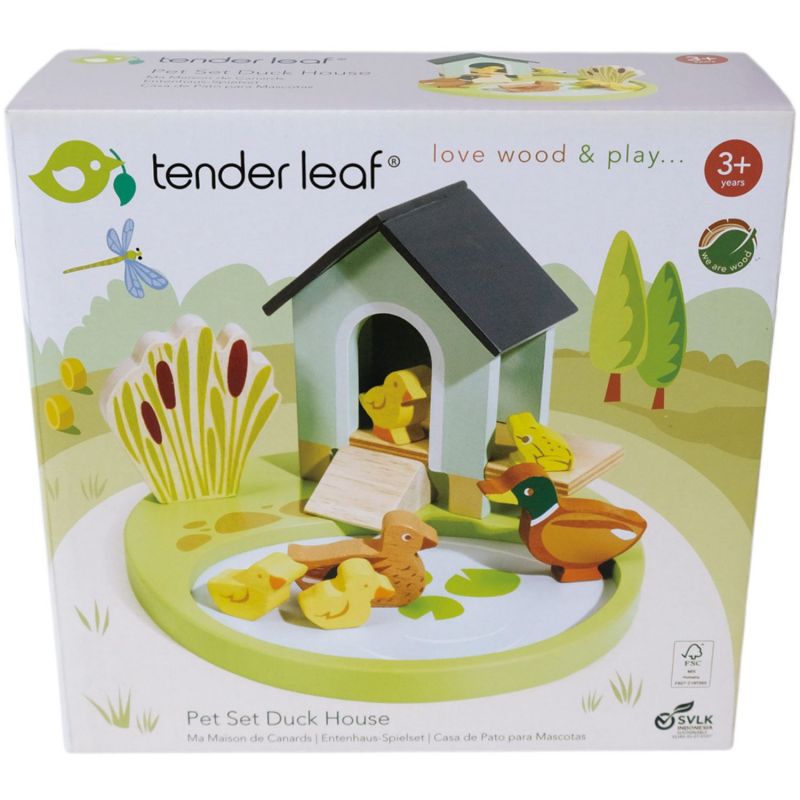 Bassin à canards en bois (18 cm) Tender Leaf Packaging 7