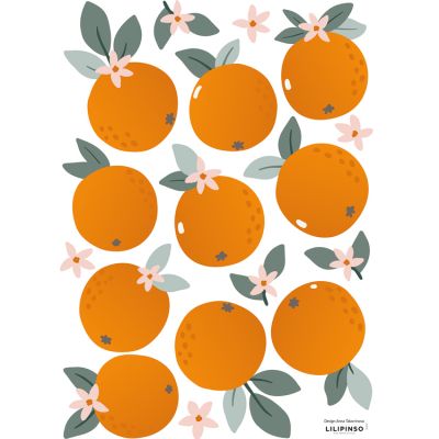 Planche de stickers A3 Oranges