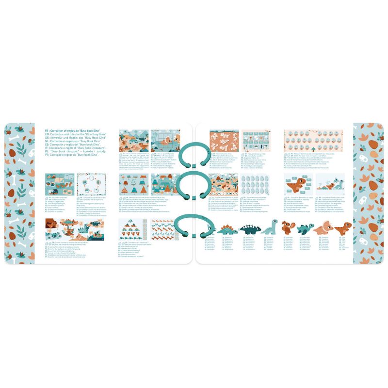 Livre d'activités Busy Book Dino Janod Produit ouvert 5