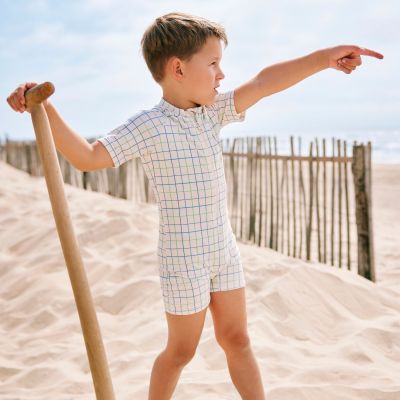 Combinaison anti-UV Carreaux classiques (3-4 ans)