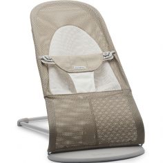 Transat Balance Soft Mesh 3D Beige et gris - Reconditionné - BabyBjörn