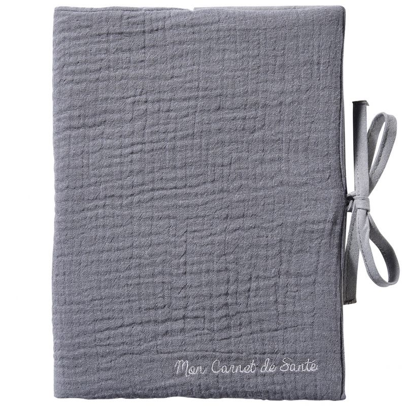 Protège carnet de santé gris foncé Mix & Match BB & Co