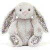 Peluche Bashful Lapin en fleurs Gris (31 cm)  par Jellycat