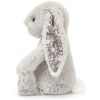 Peluche Bashful Lapin en fleurs Gris (31 cm)  par Jellycat