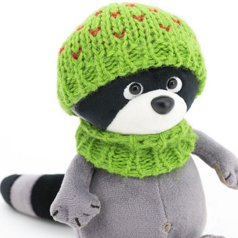 Raton laveur avec bonnet vert Denny (15 cm assis) Orange Toys Produit 2