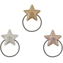 Lot de 3 élastiques étoile métallisée  par Mimi & Lula