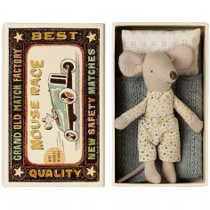 Souris Petit Frère dans sa boîte assortie - Maileg