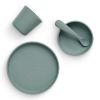 Coffret repas en silicone Ash green vert (4 pièces)  par Jollein