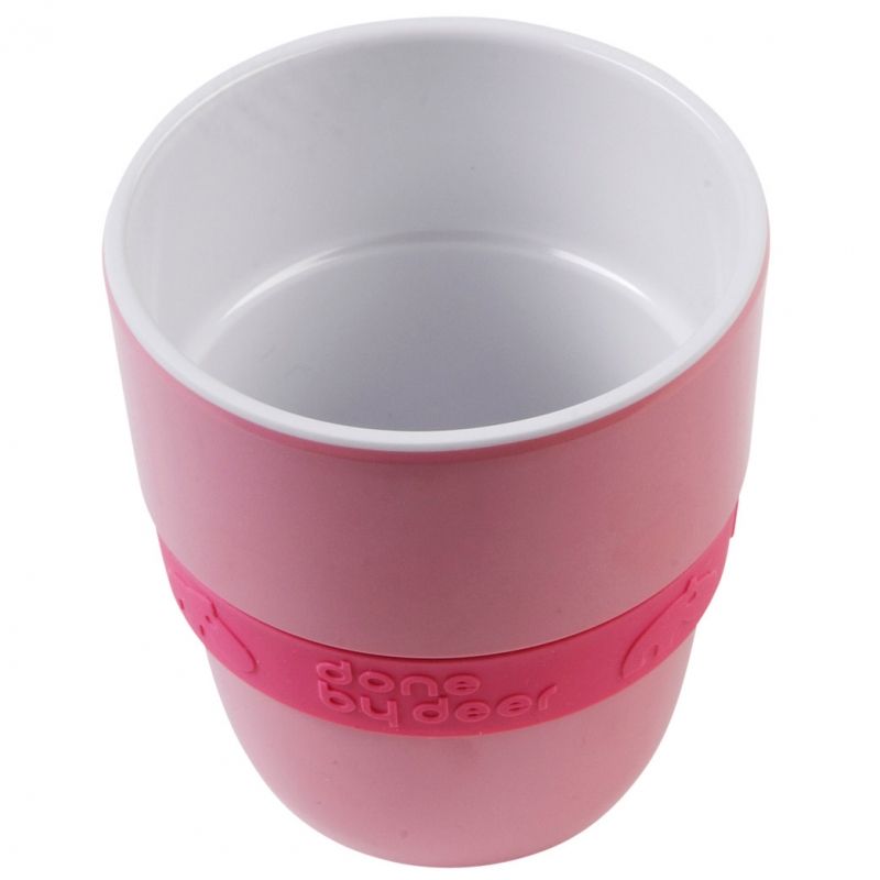 Gobelet Yummy Elphee framboise avec anneau silicone Done by Deer