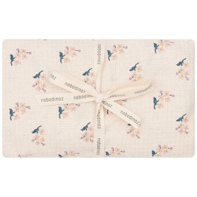 Housse de matelas à langer en nid d'abeille de coton bio Darling Opera