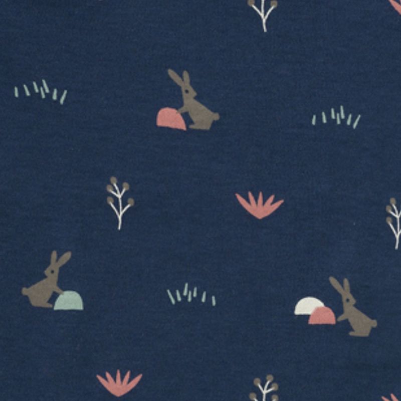 Body manches courtes en coton bio Rabbit mood indigo (6-12 mois : 67 à 74 cm) Fresk Produit 2